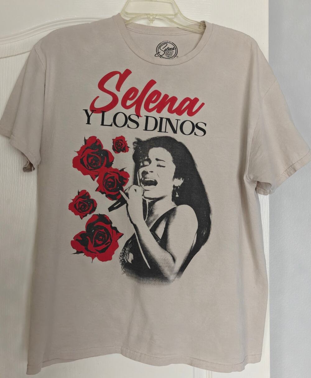 Selena Y Los Dinos 100% Cotton T-Shirt - Tan - Size XL - Official Selena Merch